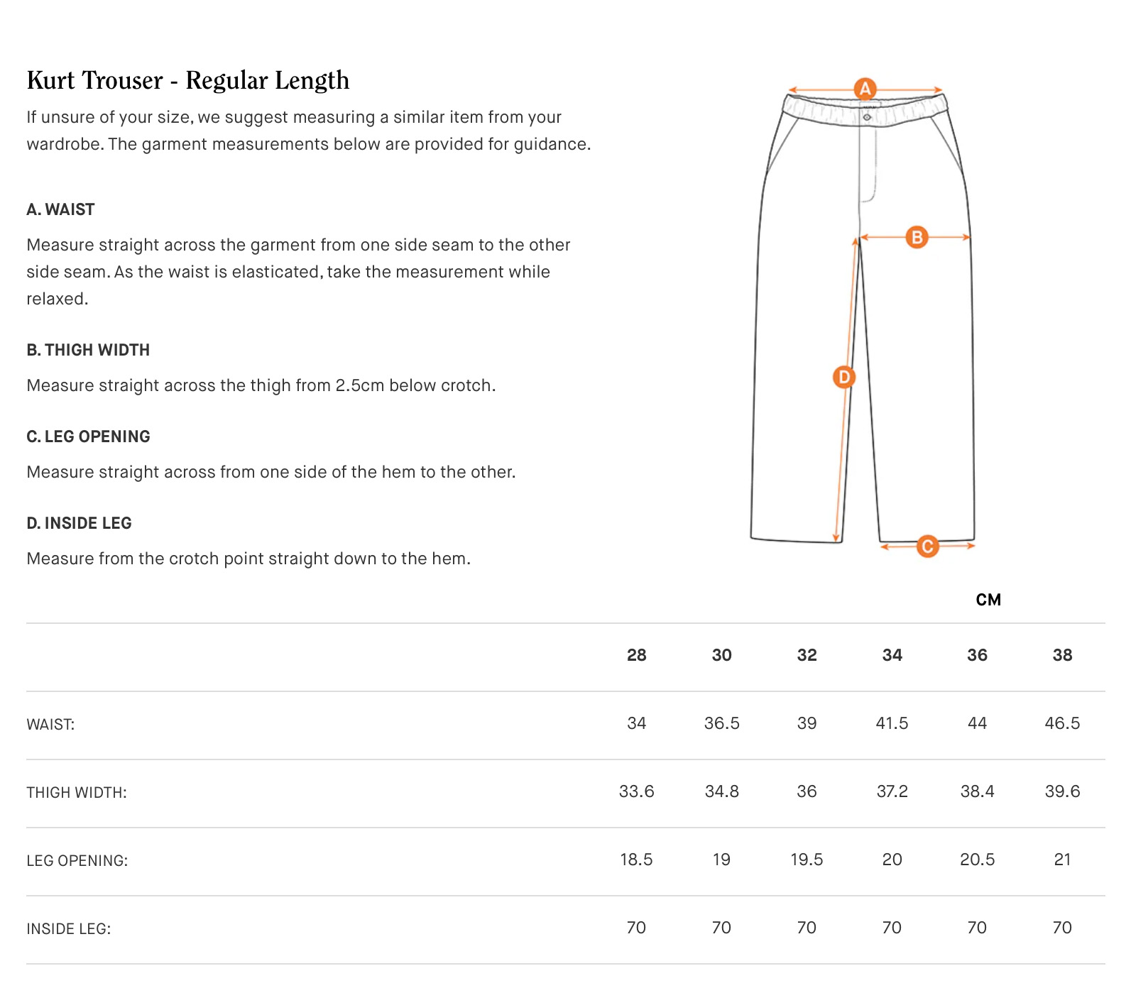 Guide des tailles